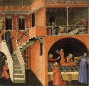 Ambrogio Lorenzetti Miracles of St.Nicholas oil painting artist